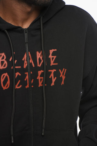 Printed Brushed Cotton BLAME SOCIETY Sweatshirt