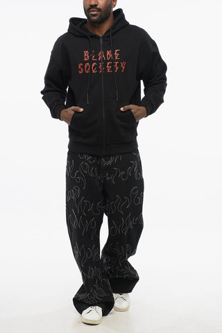 Printed Brushed Cotton BLAME SOCIETY Sweatshirt