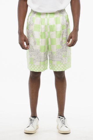 Silk MEDUSA Shorts with Elastic Waistband