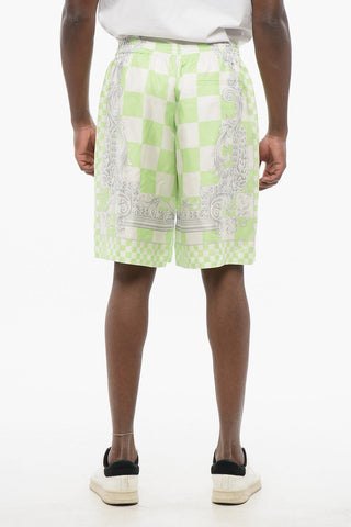 Silk MEDUSA Shorts with Elastic Waistband