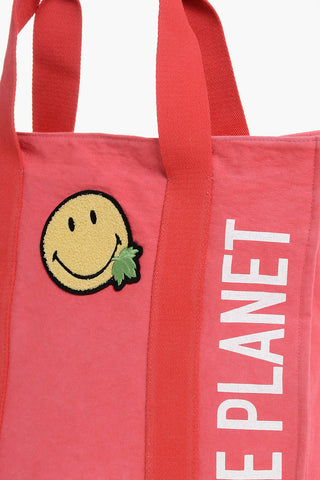 OLOP Canvas SMILEY Tote Bag