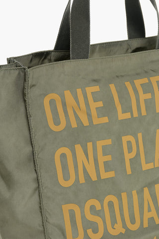 OLOP Nylon Tote Bag with Front Print