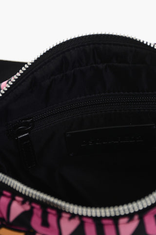 Borsa a Tracolla in Nylon Monogram con Tasche Esterne