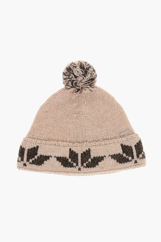 Cappello Beanie in Lana con Pon Pon