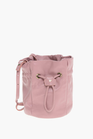 Borsa a Secchiello in Pelle con Tracolla Removibile