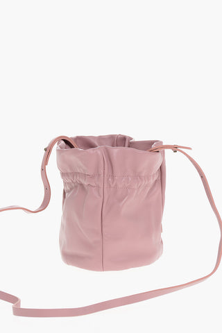 Borsa a Secchiello in Pelle con Tracolla Removibile