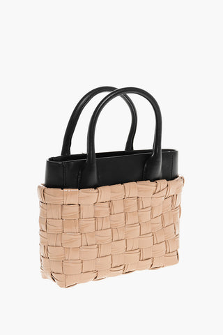 Borsa Tote in Pelle Intrecciata