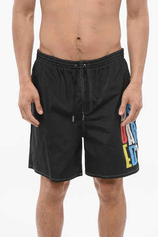 Swimshorts with Multicolored Print