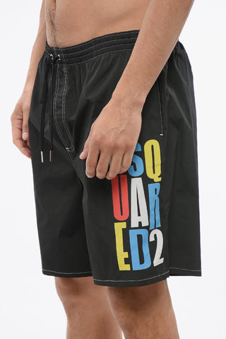 Swimshorts with Multicolored Print