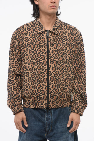EMPORIO Unlined Reversible Bomber Jacket with Animal Pattern