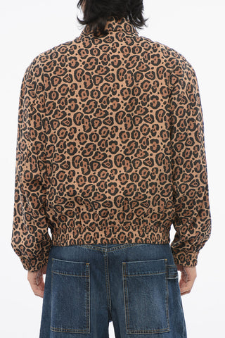 EMPORIO Unlined Reversible Bomber Jacket with Animal Pattern