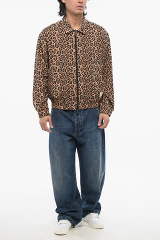 EMPORIO Unlined Reversible Bomber Jacket with Animal Pattern