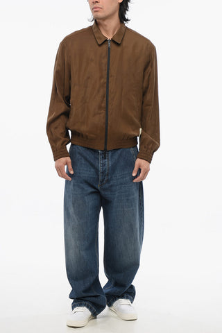 EMPORIO Unlined Reversible Bomber Jacket with Animal Pattern
