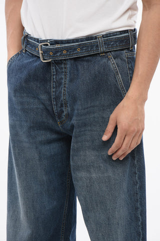Jeans Lavaggio Medio con Cintura 26cm