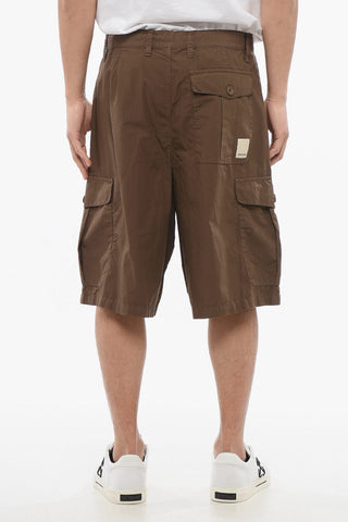 EMPORIO Single-pleated Cotton Cargo Shorts
