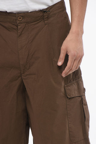 EMPORIO Single-pleated Cotton Cargo Shorts