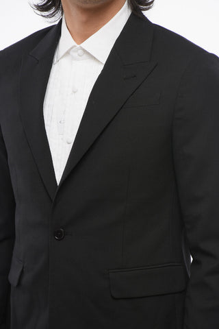 Blazer a Un Bottone con Rever a Lancia
