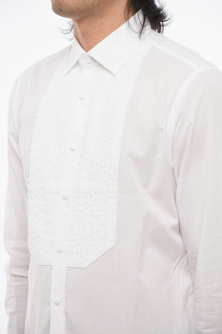Solid Color Poplin Cotton SOHO Tuxedo Shirt