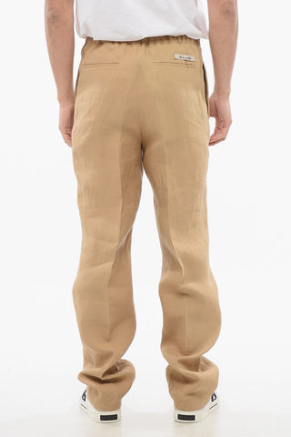 Textile Paper Pants with Elastic Waistband