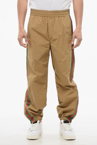 Joggers in Nylon con Bande Laterali Iconic