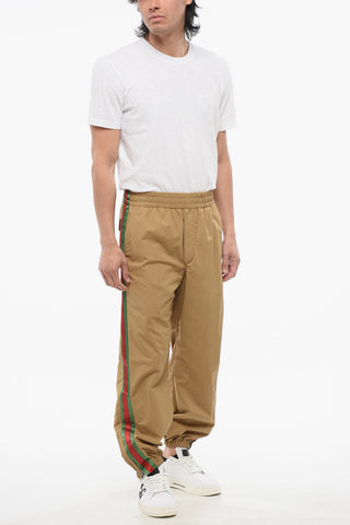 Joggers in Nylon con Bande Laterali Iconic