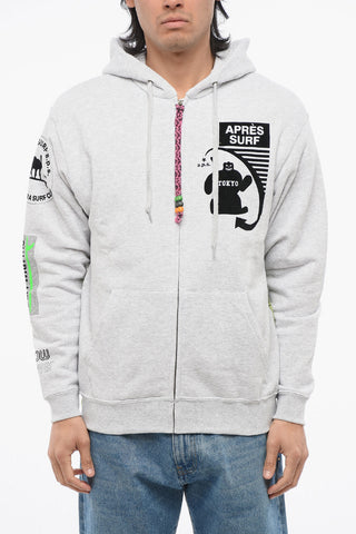 Fleeced Cotton WARDA Hoodie with Maxi Embroidery on the Back