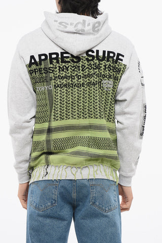 Fleeced Cotton WARDA Hoodie with Maxi Embroidery on the Back