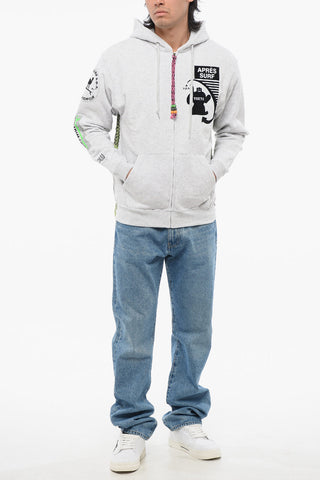 Fleeced Cotton WARDA Hoodie with Maxi Embroidery on the Back