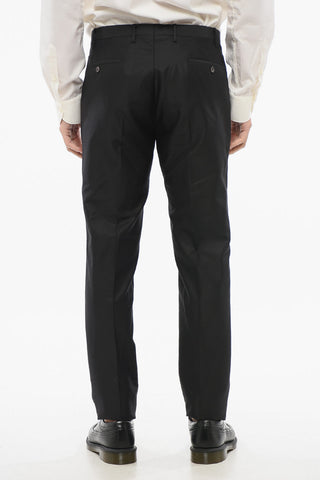 CC COLLECTION Rip Stop Checked Wool and Silk CERIM.RESET Pants