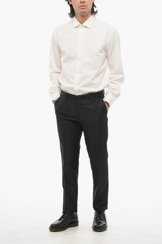CC COLLECTION Rip Stop Checked Wool and Silk CERIM.RESET Pants