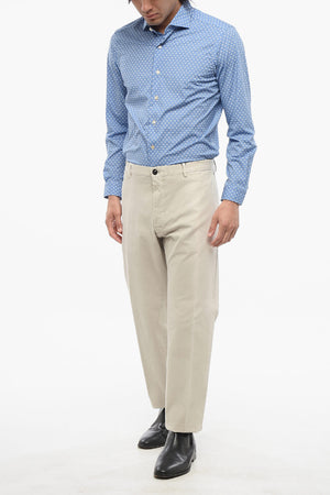 Pantaloni Chino Testurizzato con Fit Slim