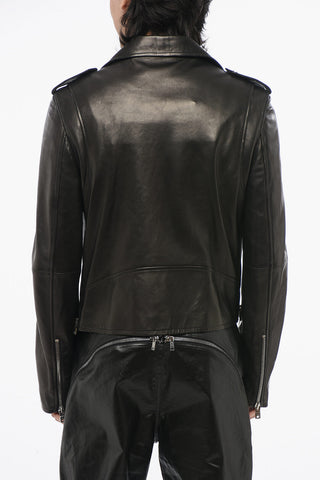 Leather PERFECTO Biker Jacket with Zipped Sleeves