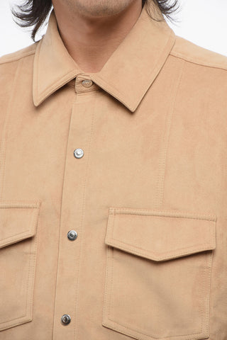 Oversized Suede Shirt