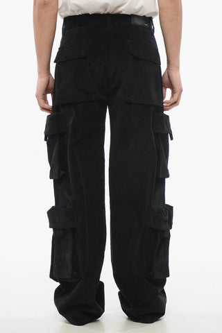 Corduroy Cargo Pants with Belt Loops