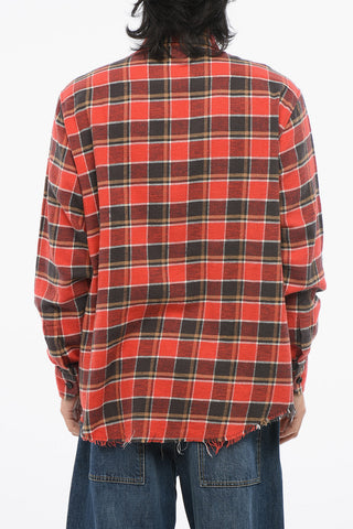 Cotton Flannel Plaid Check Shirt