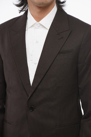 Nadelstreifen-Blazer mit Spitzrevers