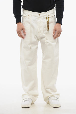 Regular Fit DAVID Denims with Drawstring and Chain 28cm