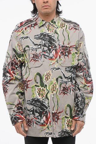 Printed Popeline ALIEN Shirt with Pockets