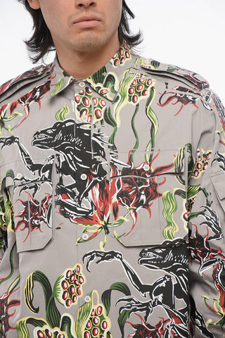 Printed Popeline ALIEN Shirt with Pockets