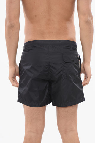 Nylon Swim Shorts with Contrast  Side Bands