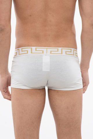 Stretch Cotton Boxer with Logoed Elastic Band