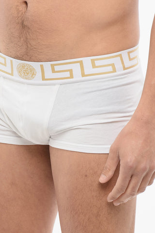 Stretch Cotton Boxer with Logoed Elastic Band