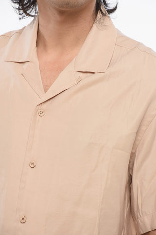 EMPORIO Back Embroidered PALMS Bowling Shirt