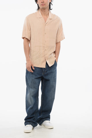 EMPORIO Back Embroidered PALMS Bowling Shirt