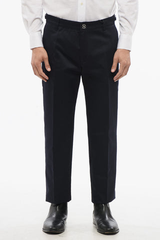 Cotton Chinos Pants with Side Martingales