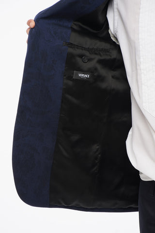 Blazer BAROCCO in Lana Vergine Jacquard