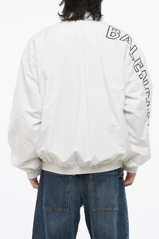 Nylon Windbreaker with Embroidered Logo