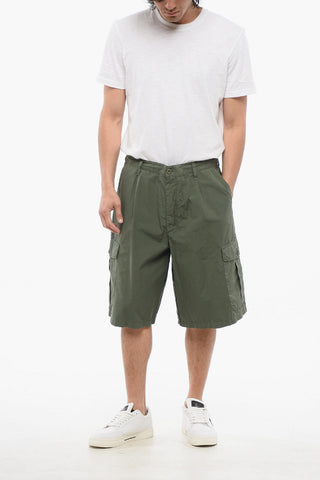 EMPORIO Cotton Cargo Shorts with Drawstring