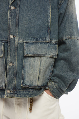 Giubbotto in Denim Lavaggio Vintage