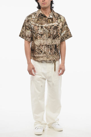 Printed Cotton CAMOUFLAGE Bowling Shirt